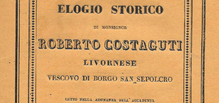 Elogio Storico Roberto Costaguti
