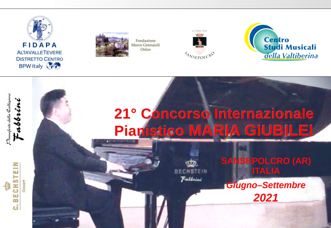 21° Concorso Internazionale Pianistico Maria Giubilei